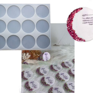 12'li Yuvarlak Magnet Epoksi Kalıbı EPK-653