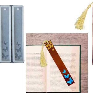 3'lü Kelebek Desen Kitap Ayracı Epoksi Kalıbı EPK-649