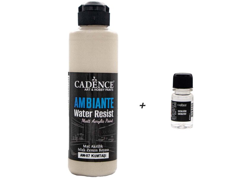 AW07 Ambiante Kumtaşı Islak Zemin Boyası 250 ML+ Katalizör 10 GR