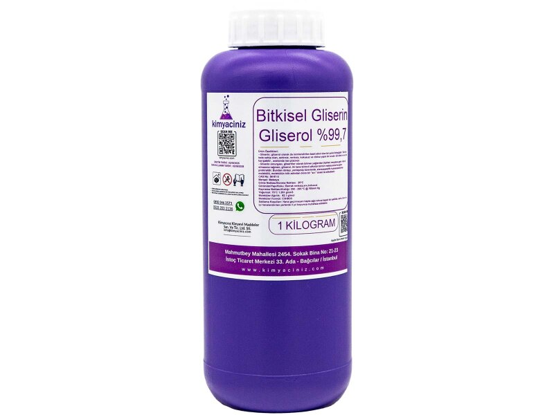 Bitkisel Gliserin - Gliserol %99,7 1 KG