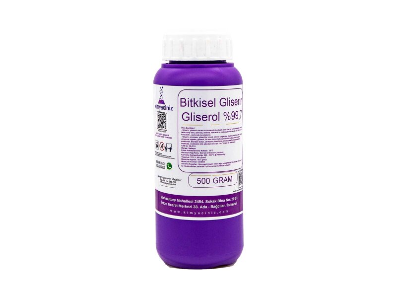 Bitkisel Gliserin - Gliserol %99,7 500 GR