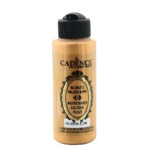 Cadence 106 Antik Altın Yaldız Akrilik Boya 120 ML