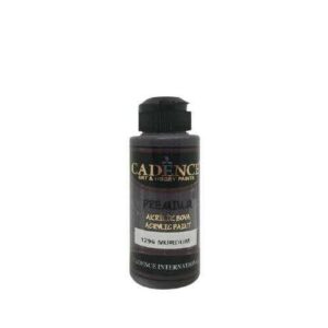 Cadence 1296 Mürdüm Premium Akrilik Boya 120 ML