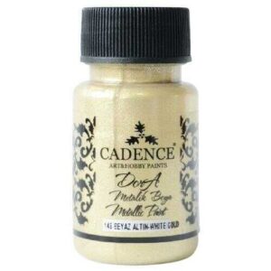 Cadence 148 Beyaz Altın Dora Metalik Boya 50 ML