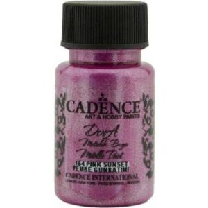 Cadence 164 Pembe Günbatımı Dora Metalik Boya 50 ML