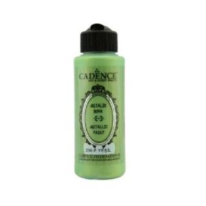 Cadence 206 P.Yeşil Metalik Sedefli Akrilik Boya 120 ML