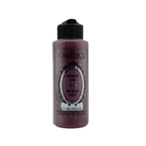 Cadence 211 Mürdüm Metalik Sedefli Akrilik Boya 120 ML