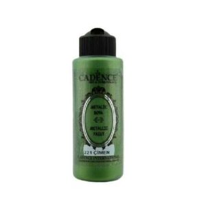 Cadence 221 Çimen Metalik Sedefli Akrilik Boya 120 ML