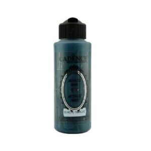 Cadence 224 Koyu Turkuaz Metalik Sedefli Akrilik Boya 120 ML
