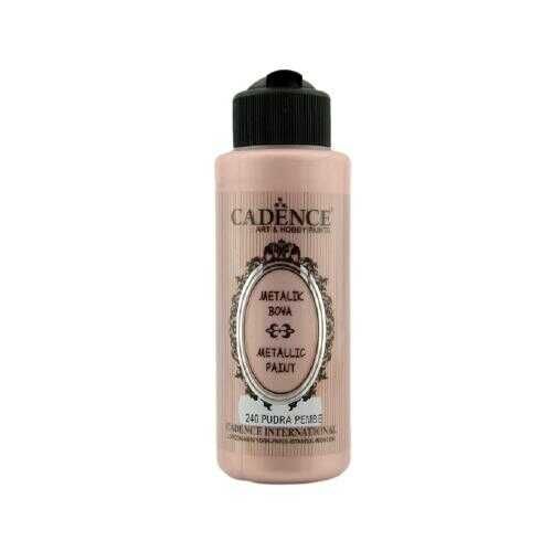 Cadence 240 Pudra Pembe Metalik Sedefli Akrilik Boya 120 ML