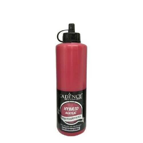 Cadence H-053 Crimson Kırmızı Hybrid Multisurfaces Akrilik Boya 500 ML