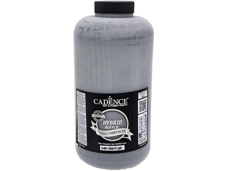 Cadence H-081 Hybrid Multisurface Akrilik Boya 2 LT Grafiti Gri