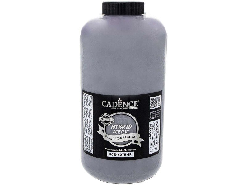 Cadence H-090 Hybrid Multisurface Akrilik Boya 2 LT Koyu Gri
