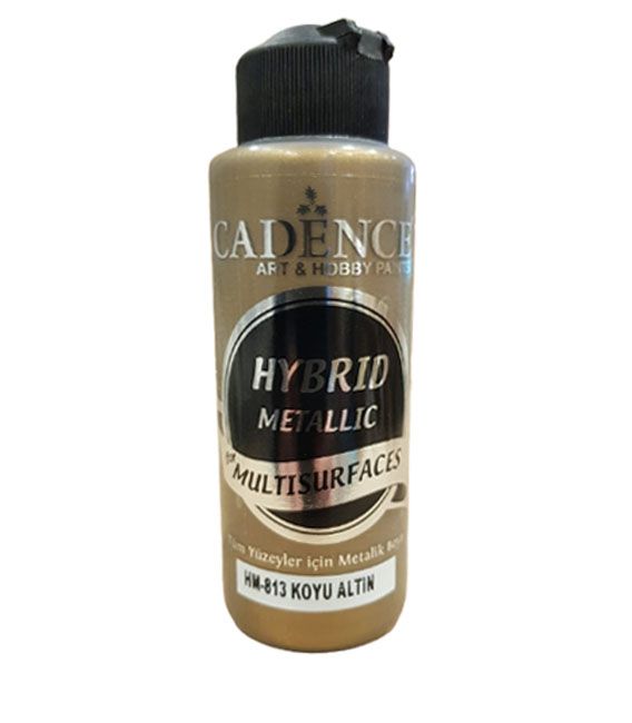 Cadence HM-813 Koyu Altın Hybrid Multisurfaces Akrilik Boya 120 ML