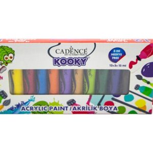 Cadence Kooky 12'li Akrilik 15 ML Boya Seti