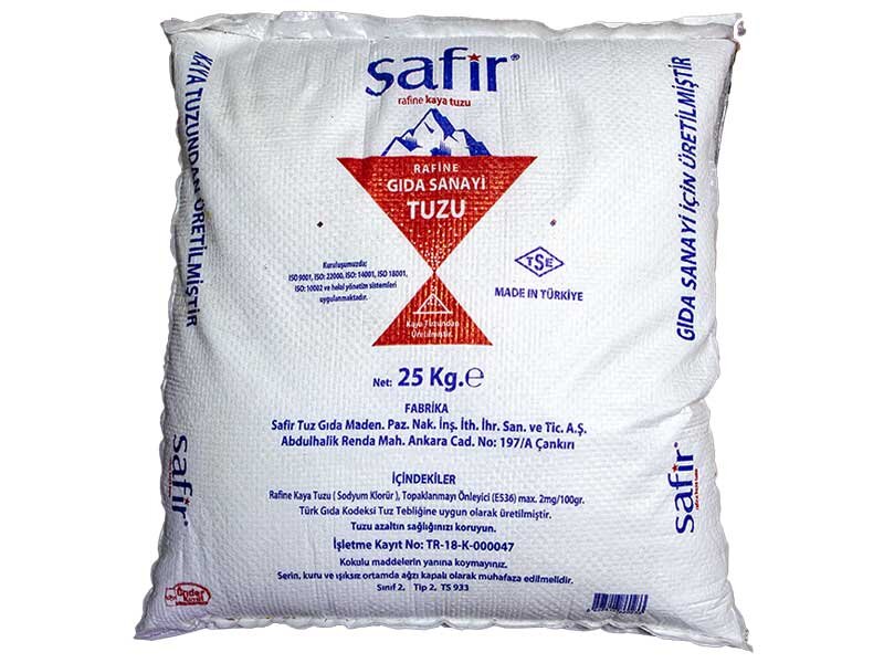 Çekilmiş Kaya Tuzu - Çankırı - Öğütülmüş 25 KG
