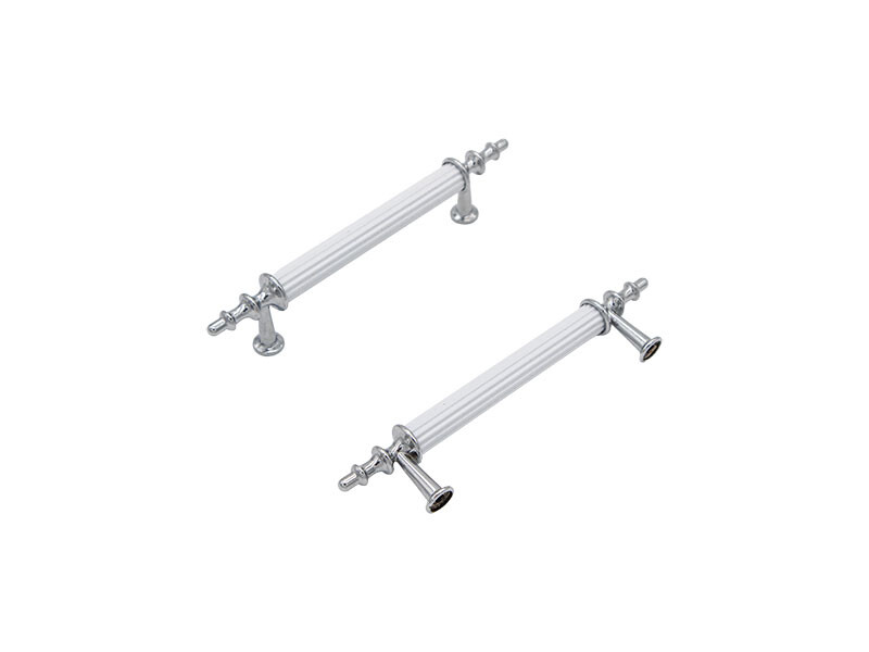 Epoksi Tepsi Gümüş Beyaz Renk Metal Kulp - 96 mm