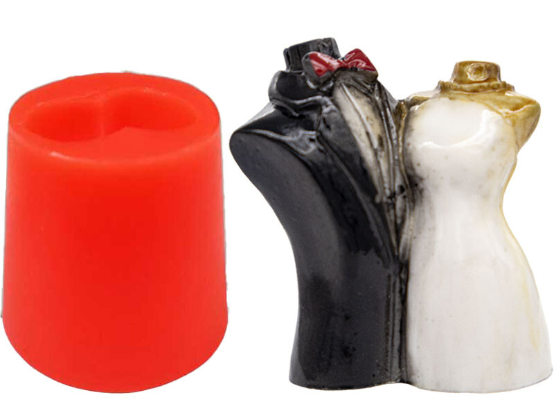 Gelin Damat Silikon Mum Kalıbı M-103