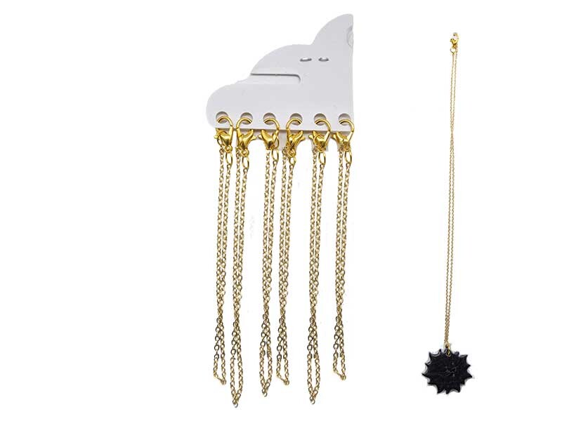 Gold Klipsli İnce Forse Kolye Zinciri - 50 CM