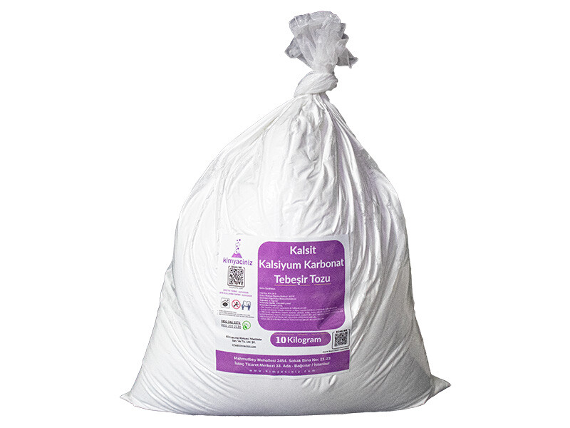 Kalsit - Kalsiyum Karbonat - Tebeşir Tozu 10 KG