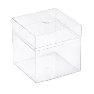 Kare Kapaklı Pleksi Mika Kutu 5x5x5 CM - 1000 Adet