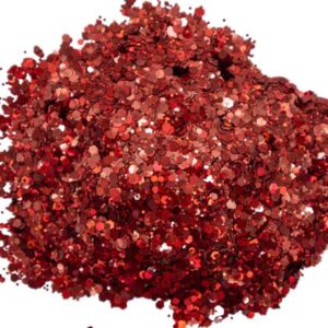 Kırmızı Glitter Süsleme Aksesuarı 100 GR