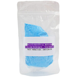 Mavi Holi Festival Boyası Color Powder Toz Boya 100 Gr