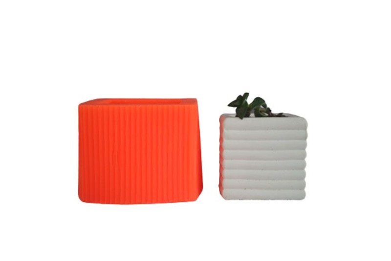 Mini Helezon Beton Saksı Kalıbı B-94