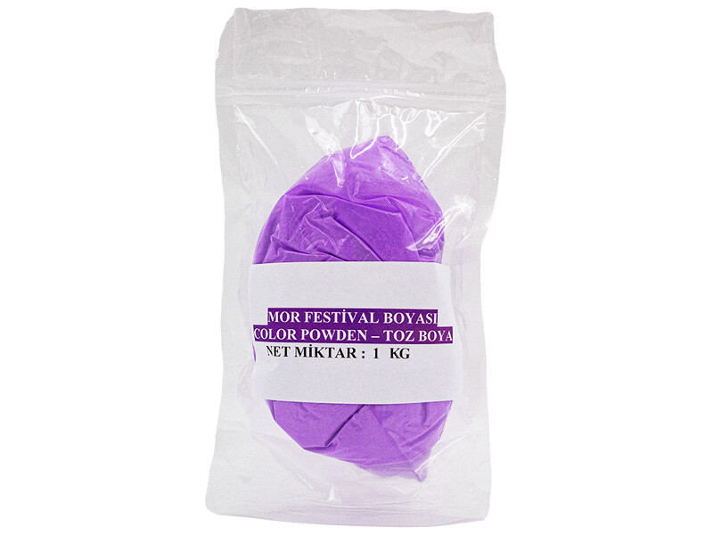 Mor Holi Festival Boyası Color Powder Toz Boya 1 KG
