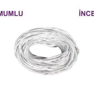 Mum Fitili İnce 10 Metre - Mumlu Fitil