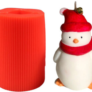 Noel Konseptli Penguen Silikon Mum Kalıbı M-20