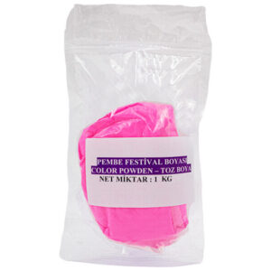 Pembe Holi Festival Boyası Color Powder Toz Boya 1 KG