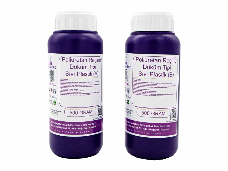 Poliüretan Reçine - Döküm Tipi Sıvı Plastik 500 GR + 500 GR / 1 KG
