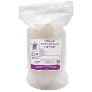 Potasyum Alüminyum Sülfat Şap - Kristal, Parça 1 KG