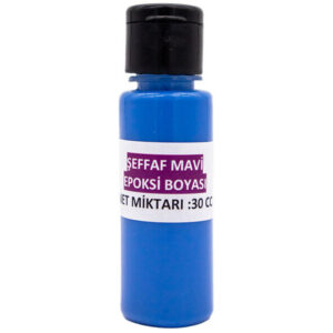 Şeffaf Mavi Epoksi Boya 30 CC