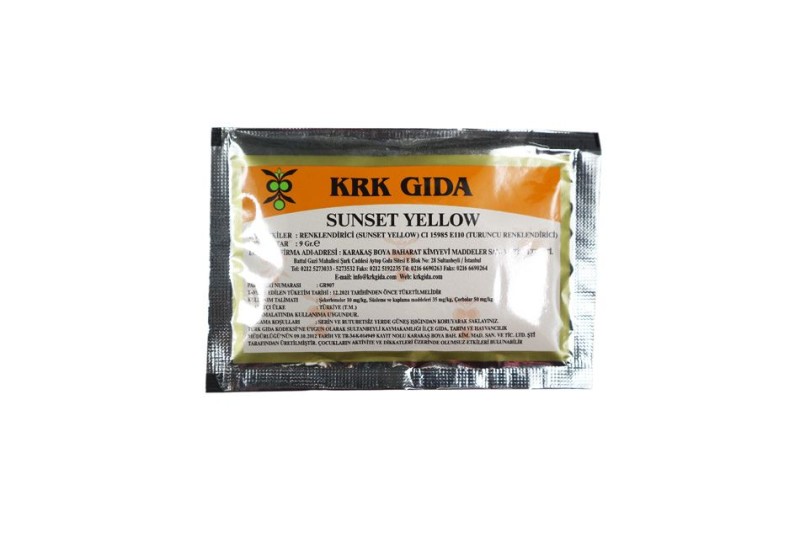 Sunset Yellow Turuncu Gıda Boyası 9 GR
