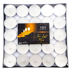 Tealight Mum Beyaz 50'li 10 Adet