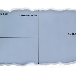 Tırtıklı Dikdörtgen Tepsi Epoksi Kalıbı EPK-443