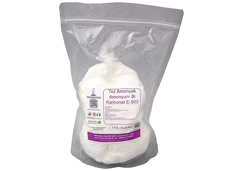 Toz Amonyak Amonyum Bi Karbonat E-503 1 KG