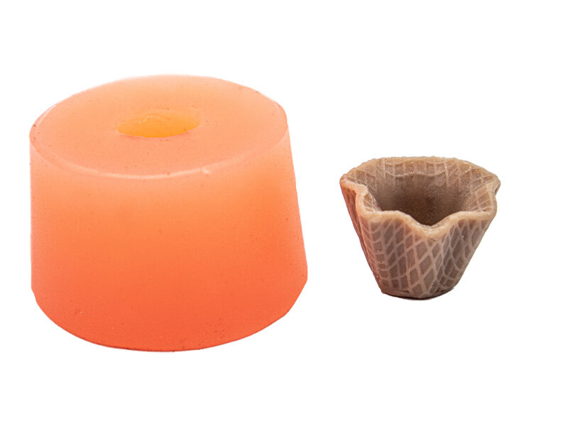 Waffle Dondurma Külahı Silikon Mum Kalıbı M-304